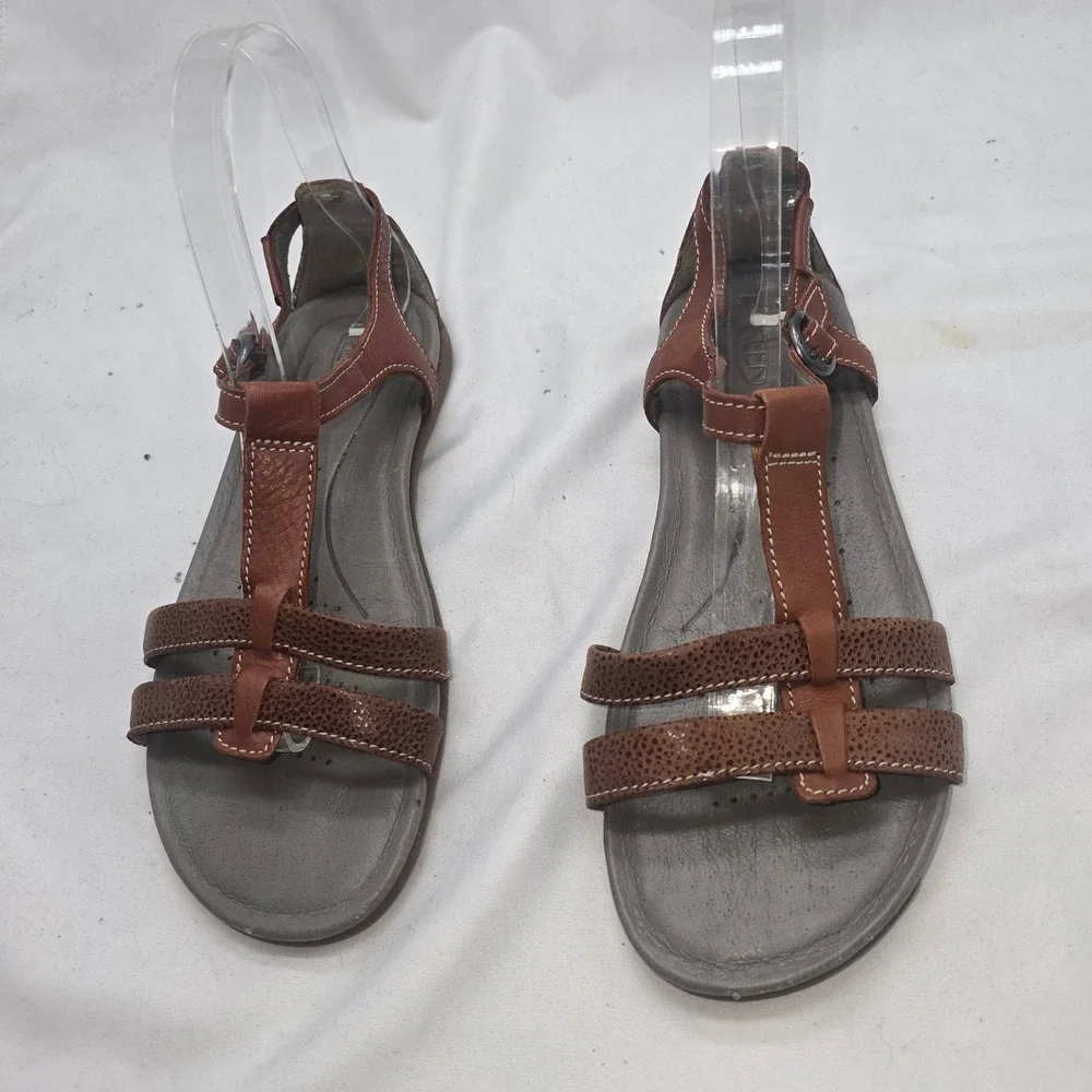 KEEN Dauntless Ankle Sandal Women 7 Brown Leather Comfort Gorpcore Boho 1014332